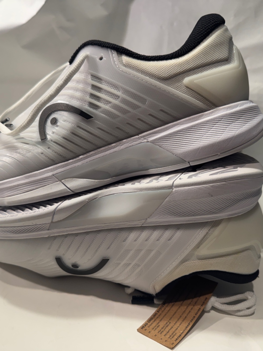 HEAD Revolt Pro 4.5 Men Tennis Shoes White Black Size 9.5 EU 43 NEW
